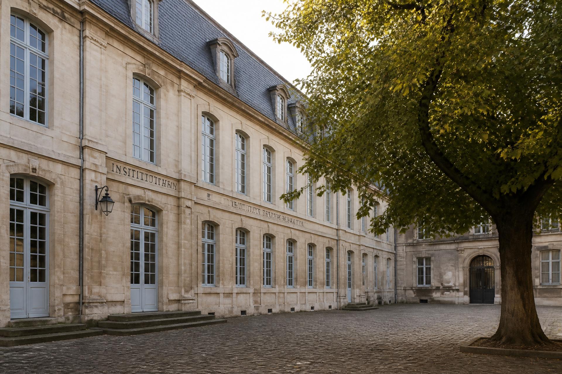 Cour et façade de l'Institution Jean-Paul II